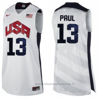 Maglia USA 2012 Chris Paul NO 13 Bianco