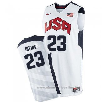 Maglia USA 2012 Kyrie Irving NO 23 Bianco