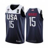 Maglia USA Kemba Walker NO 15 2019 FIBA Basketball World Cup Blu