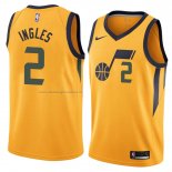 Maglia Utah Jazz Joe Ingles NO 2 Statement 2018 Giallo