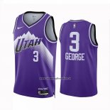 Maglia Utah Jazz Keyonte George #3 Citta 2023-24 Viola