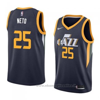 Maglia Utah Jazz Raul Neto NO 25 Icon 2018 Blu