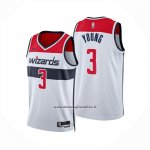 Maglia Washington Wizards Trae Young No 3 Association 2025-26 Bianco