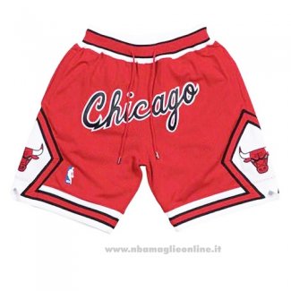 Pantaloncini Chicago Bulls Just Don Rosso2