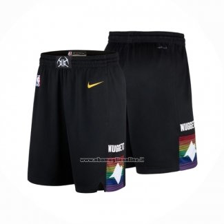 Pantaloncini Denver Nuggets Citta 2025-26 Nero