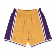 Pantaloncini Los Angeles Lakers Mitchell & Ness Giallo