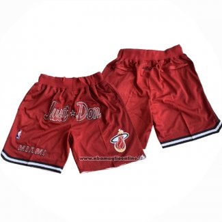 Pantaloncini Miami Heat Just Don Rosso2