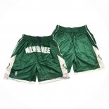 Pantaloncini Milwaukee Bucks Just Don Verde