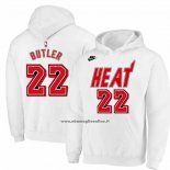 Felpa con Cappuccio Miami Heat Jimmy Butler Classic 2022-23 Bianco
