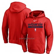 Felpa con Cappuccio Washington Wizards Practice Performance 2022-23 Rosso