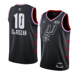 Maglia All Star 2019 San Antonio Spurs Demar Derozan NO 10 Nero