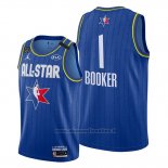 Maglia All Star 2020 Phoenix Suns Devin Booker NO 1 Blu