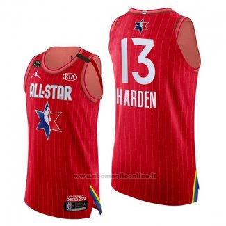 Maglia All Star 2020 Western Conference James Harden NO 13 Rosso
