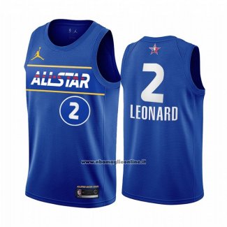 Maglia All Star 2021 Los Angeles Clippers Kawhi Leonard #2 Blu