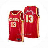 Maglia Atlanta Hawks Bogdan Bogdanovic No 13 Icon 2024-25 Rosso