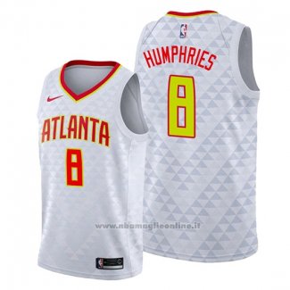 Maglia Atlanta Hawks Isaac Humphries NO 8 Bianco Association