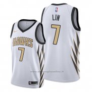 Maglia Atlanta Hawks Jeremy Lin NO 7 Citta Edition Bianco