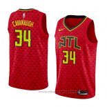 Maglia Atlanta Hawks Tyler Cavanaugh NO 34 Statement 2018 Rosso