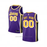 Maglia Bambino Los Angeles Lakers Personalizzate Statement 2018-19 Viola