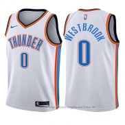 Maglia Bambino Oklahoma City Thunder Russell Westbrook NO 0 Association 2017-18 Bianco