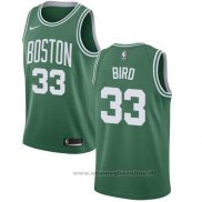 Maglia Boston Celtics Bird NO 33 Citta 2017-18 Verde