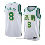 Maglia Boston Celtics Kemba Walker NO 8 Citta 2019-20 Bianco