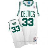Maglia Boston Celtics Larry Bird NO 33 Throwback Bianco