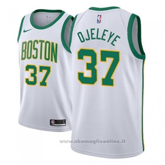 Maglia Boston Celtics Semi Ojeleye NO 37 Citta 2018-19 Bianco