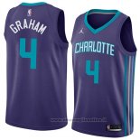 Maglia Charlotte Hornets Devonte Graham NO 4 Statement 2018 Viola