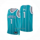 Maglia Charlotte Hornets Lamelo Ball No 1 Icon 2024-25 Verde