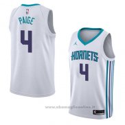 Maglia Charlotte Hornets Marcus Paige NO 4 Association 2018 Bianco