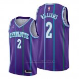 Maglia Charlotte Hornets Marvin Williams NO 2 Classic 2019-20 Viola