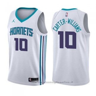 Maglia Charlotte Hornets Michael Carter-Williams NO 10 Association 2017-18 Bianco