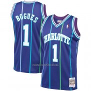 Maglia Charlotte Hornets Muggsy Bogues #1 Mitchell & Ness 1994-95 Viola