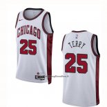 Maglia Chicago Bulls Dalen Terry #25 Citta 2022-23 Bianco