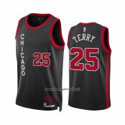 Maglia Chicago Bulls Dalen Terry #25 Citta 2023-24 Nero