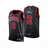 Maglia Chicago Bulls Lonzo Ball No 2 Statement 2024-25 Nero