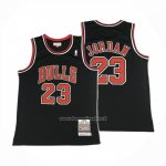 Maglia Chicago Bulls Michael Jordan No 23 Autentico 1997-98 Nero