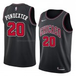 Maglia Chicago Bulls Quincy Pondexter NO 20 Statement 2018 Nero