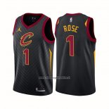 Maglia Cleveland Cavaliers Derrick Rose #1 Statement 2020-21 Nero