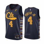 Maglia Cleveland Cavaliers Kevin Porter Jr. NO 4 Citta Blu