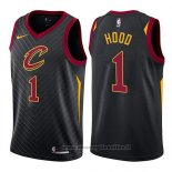 Maglia Cleveland Cavaliers Rodney Hood NO 1 Statement 2017-18 Nero