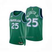 Maglia Dallas Mavericks Washington Jr No 25 Classic 2025-26 Verde