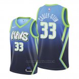 Maglia Dallas Mavericks Willie Cauley-Stein NO 33 Citta 2020 Blu