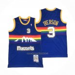 Maglia Denver Nuggets Allen Iverson #3 Mitchell & Ness 2006-07 Blu