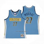 Maglia Denver Nuggets Jamal Murray No 27 Mitchell & Ness 2016-17 Blu