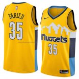 Maglia Denver Nuggets Kenneth Faried NO 35 Statement 2018 Giallo