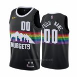 Maglia Denver Nuggets Personalizzate Citta Nero