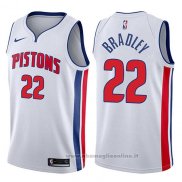 Maglia Detroit Pistons Avery Bradley NO 22 Association 2017-18 Bianco