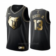 Maglia Golden Edition Memphis Grizzlies Jaren Jackson Jr. NO 13 Nero